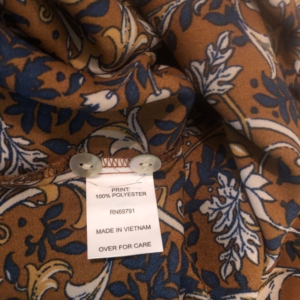 Anthropologie x Fig and Flower Boho Peasant Blouse Size 1x‎ - Picture 6 of 7